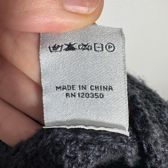 Alashan Sweater Women L/XL Gray Oversized Superwash Merino Wool Cashmere Minimal - Picture 6 of 7